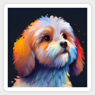 Cute Cavoodle Drawing Sticker